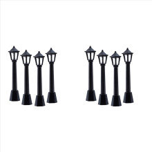 4Pcs Straße Post Lichter Modell Eisenbahn Zug Lampe Post Lichter
