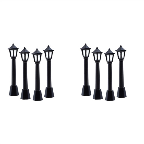 4Pcs Straße Post Lichter Modell Eisenbahn Zug Lampe Post Lichter