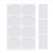 Lot de 8 patchs pour bec de saxophone alto/ténor, 0,8 mm, translucides