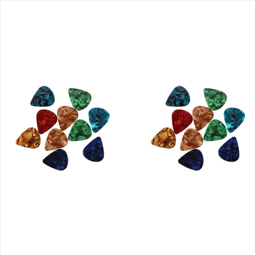10 bucăți elegante colorate din celuloid pentru chitară 0,47 mm
