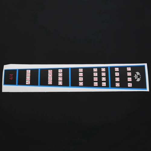 Violin Fingerboard Sticker guide Label Finger Chart For Size 4/4 2