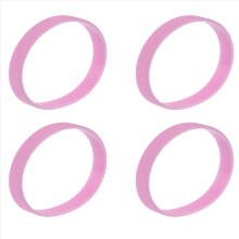 Silicone Rubber Wristband Bangle Pink