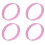 Silicone Rubber Wristband Bangle Pink 1