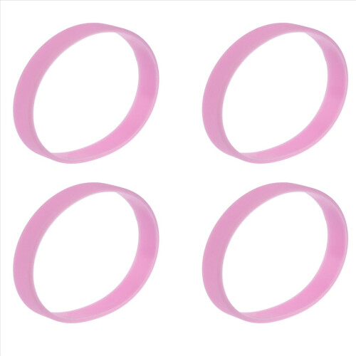 Silicone Rubber Wristband Bangle Pink