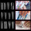 288 Pieces Nails Forms Set Nails Extension Molds 12 Types Nail 2
