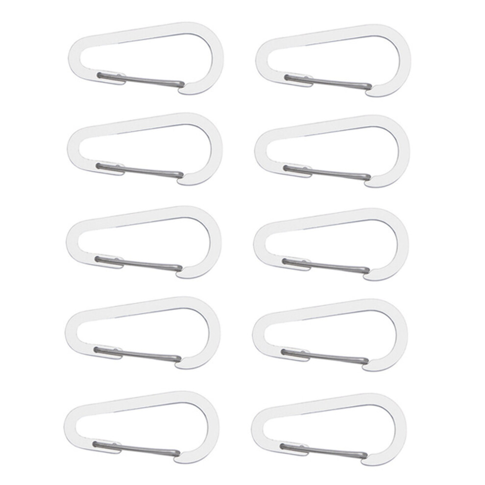 10Pcs Stainless Steels Carabiner Hook Carabiner Clip Snap Hook 7751000020347