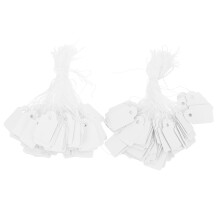 200Stk Weiße Papier Preisschilder Für Schmuck Shop Und Einzelhandel