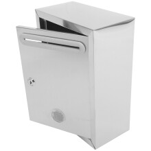 Box Briefkasten Briefkasten Edelstahl Silber