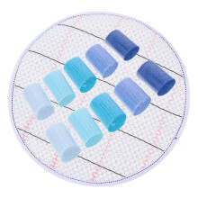1Set Blaue Acryl Wolle DIY Teppich Garn Strickgarn Bastelwolle