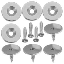 4 Sätze Schrankriegel Schranktürverriegelung Silver Magnet