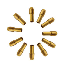 11Stk Drehwerkzeug Messing Spannzangen Set Golden Robust Langlebig