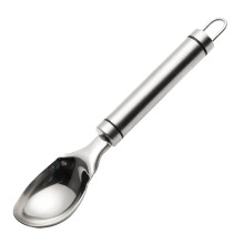 1Stk Kreativer Edelstahl Dessertlöffel Eiscreme Portionierer Silber