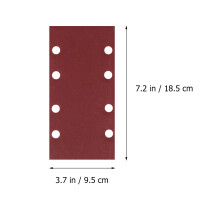 60Stk Rot Schleifpapier Abrasiv Nass Und Trocken Für Holz Und Kfz