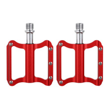 1Paar Aluminiumlegierung Fahrradpedale Anti-Rutsch Rot Plattform Pedal