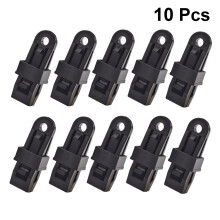 10Stk Zeltklammern Schwarz Kunststoff Winddichte Camping Clips Set