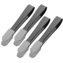 4Stk Mini Eiszange Aus Edelstahl Mit Rutschfestem Silikon Für Küche