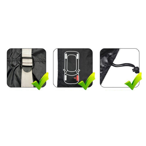 1Stk Pkw Reserverad Abdeckung Schwarz Robust Elastischer Reifenbezug 1