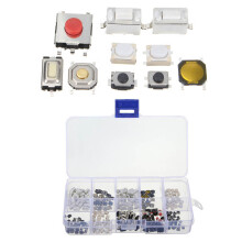 250Stk Push Button Taster Kit Bunte Momentary Schalter Elektronik