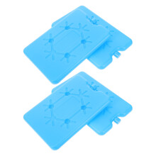 4Stk Gefrierakkus Für Lunchbox, Blaue Kunststoff-Eisblöcke, Langlebig