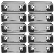 10Stk Metall Clipboard Clips Silber Für Büro Dokumentenhalter Clips