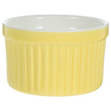 1Stk Gelbe Keramik Ofenfeste Schüssel Für Pudding Sauce Soufflé