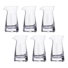 6Stk Messbecher Aus Glas Mit Klarer Anzeige Für Bar Und Haushalt