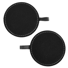1Paar Praktische Kunstleder Absorber Untersetzer Für Tassen Und Auto