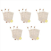 4x Seifenbeutel, Seifensäckchen Ramie, Seifensäckchen Bio, Seifensack