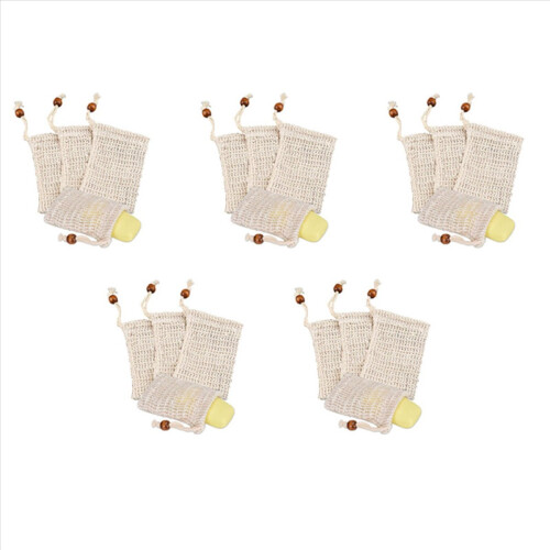 4x Seifenbeutel,Seifensäckchen Ramie,Seifensäckchen Bio,Seifensack