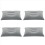 Coussin gonflable pliable à air floqué gris clair 1
