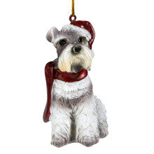 Christmas Ornaments - Xmas Miniature Schnauzer Holiday Dog Ornaments - Christmas Decorations