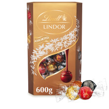 Lindt Lindor Assorted Chocolate Truffles ' 600g Box (Approx. 48 Balls) ' Smooth Filling '