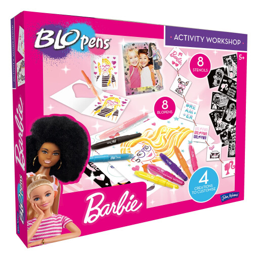 John Adams John Adams BLOPENS Barbie Activity Set - 8 BLOPENS, 8 Stencils