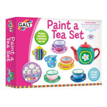 Galt Paint a Tea Set - 11 Pc Mini Tea Party Set, 12 Paints, Ages 5+