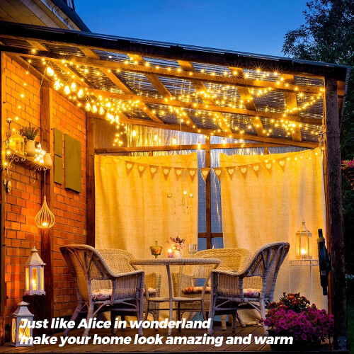 Globe Fairy Lights, 15M 100 LED, USB/Battery, Waterproof 2