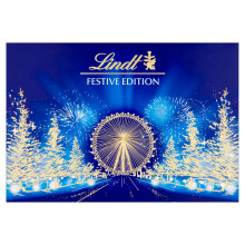 Lindt Festive Edition Christmas Sharing Box ' Large 690g ' Assorted Lindt Chocolates ' 2025 Sharing Gift for Adults & Kids
