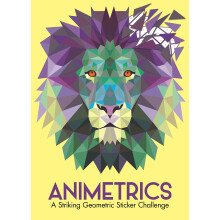 Animetrics: A Striking Geometric Sticker Challenge (Sticker by Number Geometric Puzzles)
