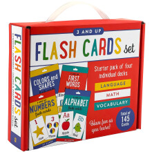 Flash Cards Value Pack - Set of 4 (Alphabet, First Words, Numbers, Colors & Shapes)