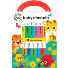 Baby Einstein - My First Library Board Book Block 12-Book Set - First Words, Alphabet, Numbers, and More! - Anglicized Version - PI Kids