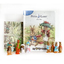 Peter Rabbit / The World of Beatrix Potter My Busy Books - Storybook, 10 figurines, playmat