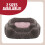 Rosewood Rosewood Grey & Pink Square Dog Bed, Small 7