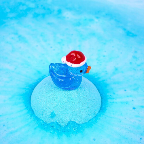 ZIMPLI 3 x Xmas Duck Bath Bombs, Collectible Toy Inside 2