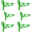 Beekeeping Frame Holder Tool - 6Pcs Green Hive Stand Bracket Rack for Beekeeping Frame Grip and Storage 3