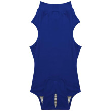 Dog Surgery Recovery Suit Anti Lick Soft Breathable Neuter Recovery Onesie Washable Flexible Blue (L) for Dogs