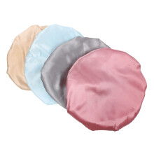 4Stk Doppelschicht PVC Duschhauben Wasserdicht Bunte Badekappen Damen