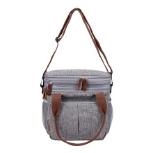 Praktische Bento Bag Aus Nylon Grau Wärmeerhalt Für Unterwegs