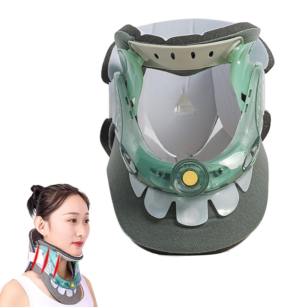 Adjustable Neck Brace Cervical Neck Collar 6 Height Settings 5-Point Ergonomic Support for Muscle Strain and Pain Relief
