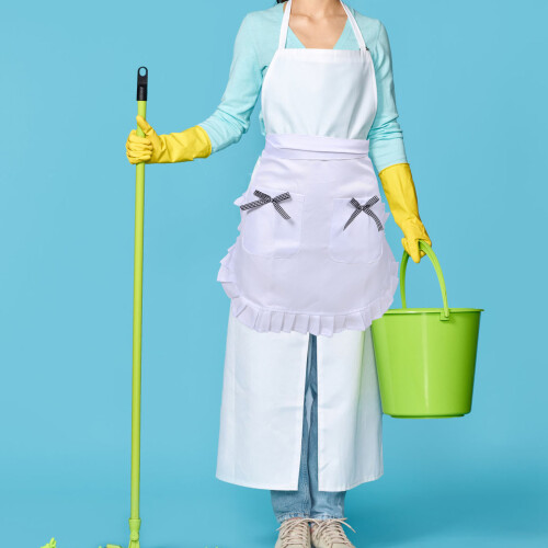 Schürze Dienstmädchen Kostümzubehör Weiß Polyester 2