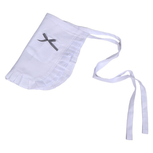 Schürze Dienstmädchen Kostümzubehör Weiß Polyester