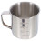 Becher Tasse Trinkgläser Edelstahl Silber 1
